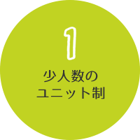 少人数の ユニット制